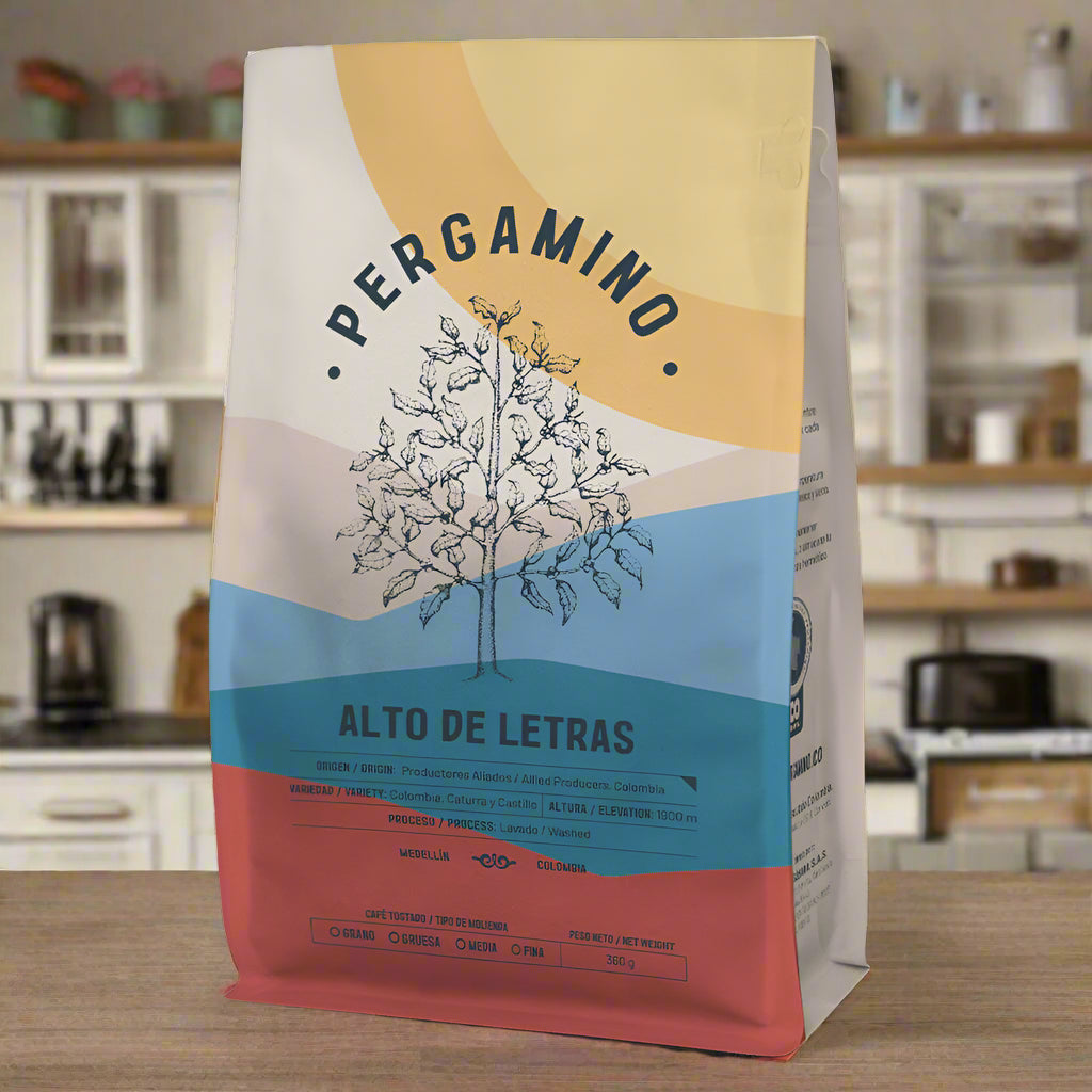 Pergamino Alto de Letras Coffee