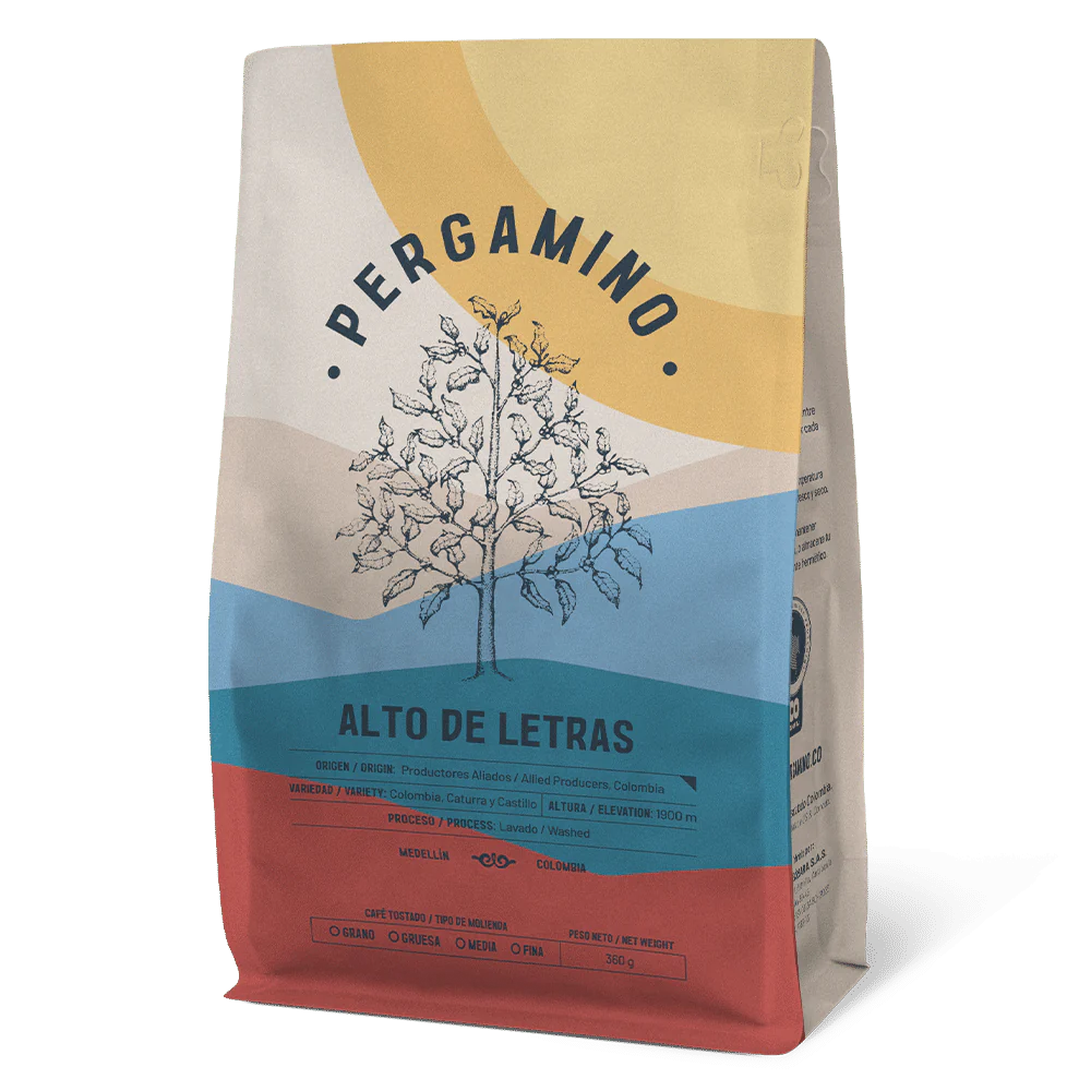 Pergamino Alto de Letras Coffee