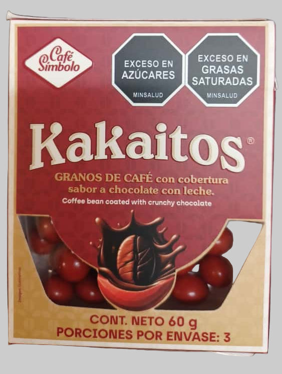KAKAITOS: Granos de café crujientes recubiertos de chocolate - Paquete de 0,7 oz - 20 g