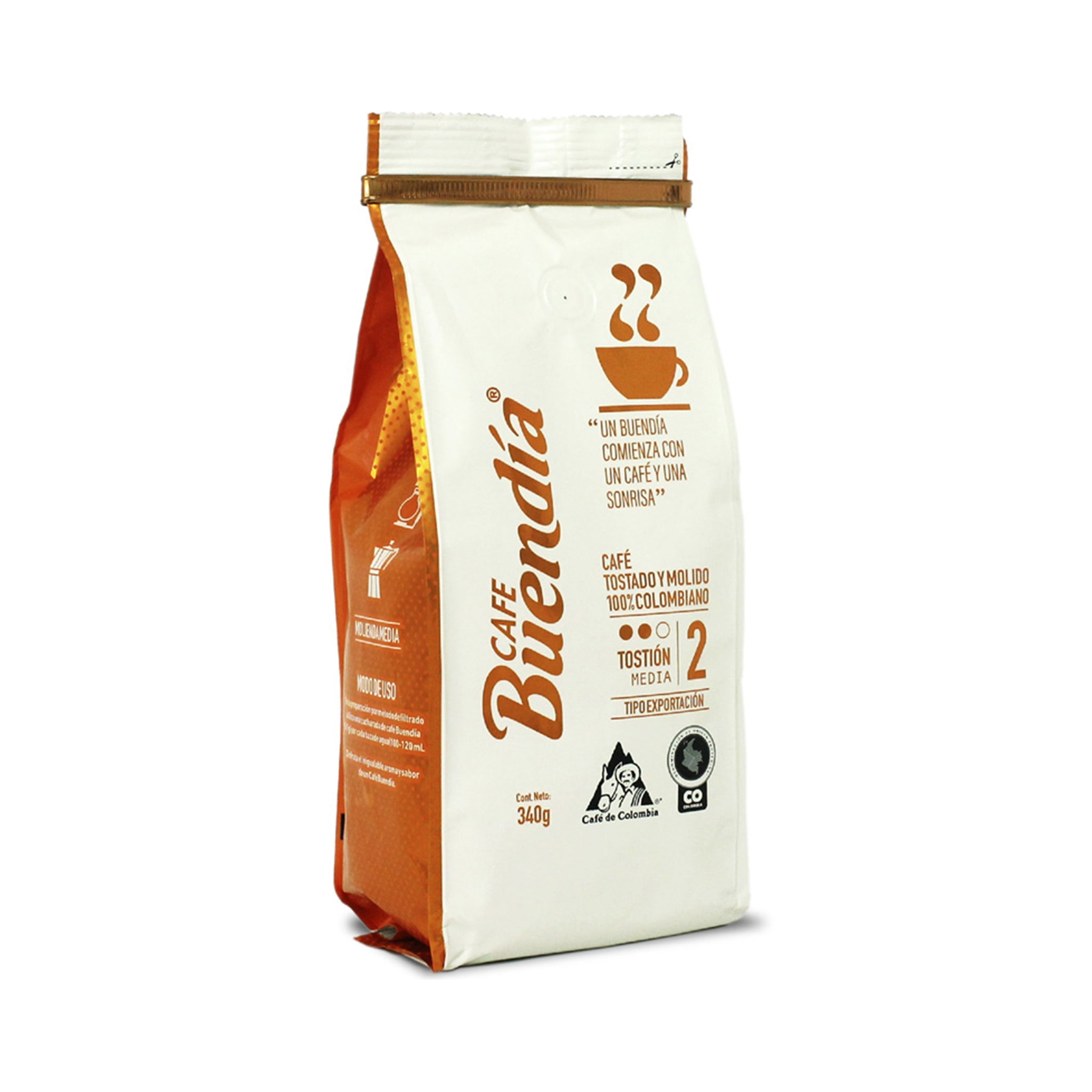 Buendia Roasted and Ground Coffee Medium - Colombian Coffee
