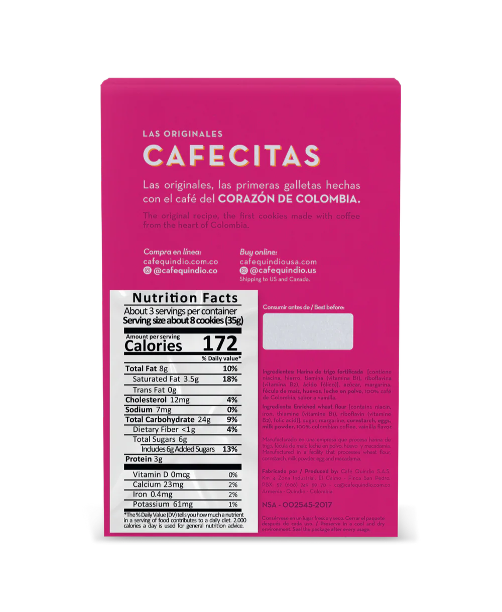 Coffee Flavored Cookies by Quindio Coffee