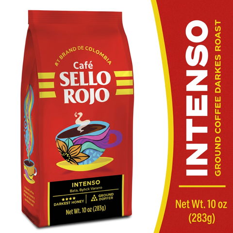 Sello Rojo Intenso Ground Coffee, 10 oz