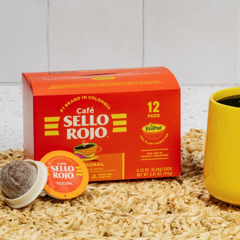 Sello Rojo Tradicional Coffee K-Cups, 12 Pods